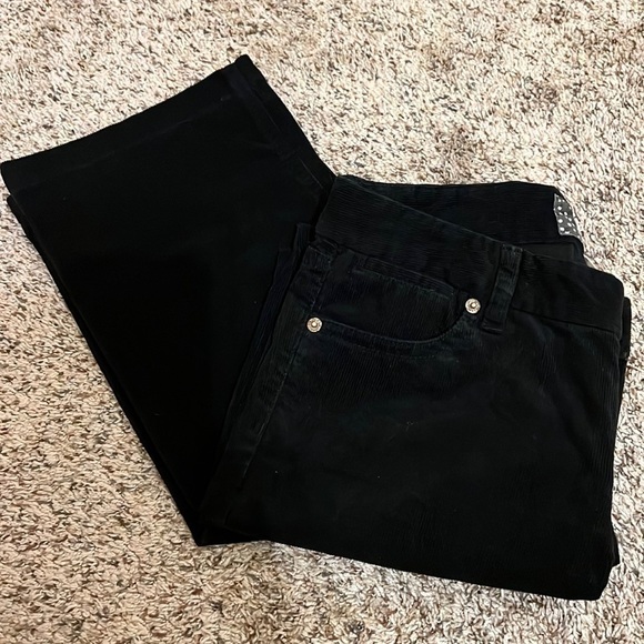 J. Crew Black Cords Size 27 Short Bootcut - Picture 1 of 3